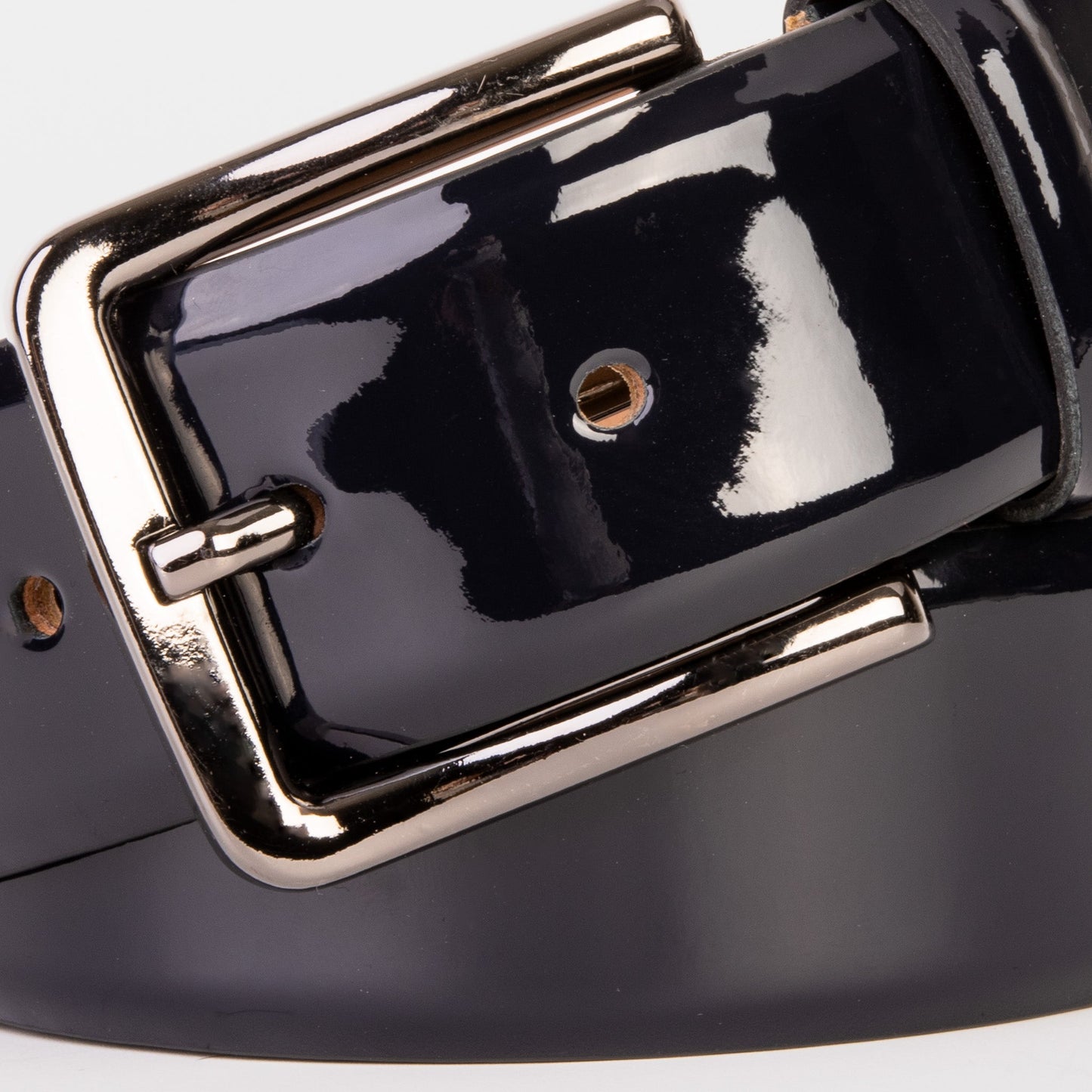 The Dodoma Navy Patent Leather Belt