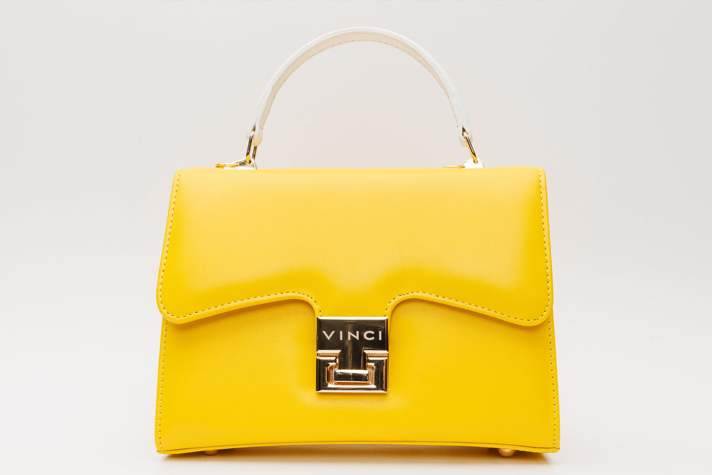 The Duffryn Yellow Leather Handbag