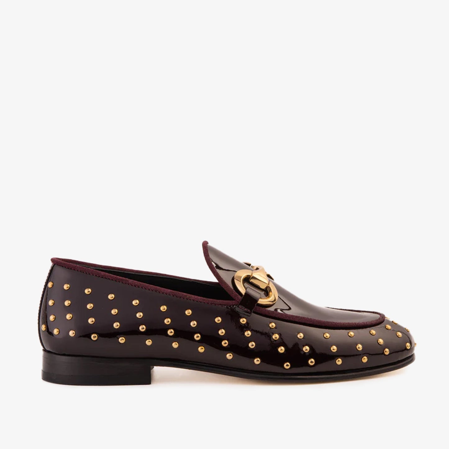 The Jupiter Shoe Burgundy Spike Leather Bit Dress Loafer Limited Edition Men Shoe