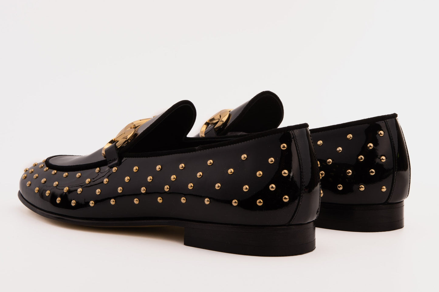 The Jupiter Shoe Black Spike Leather Bit Dress Loafer Limited Edition Men Shoe