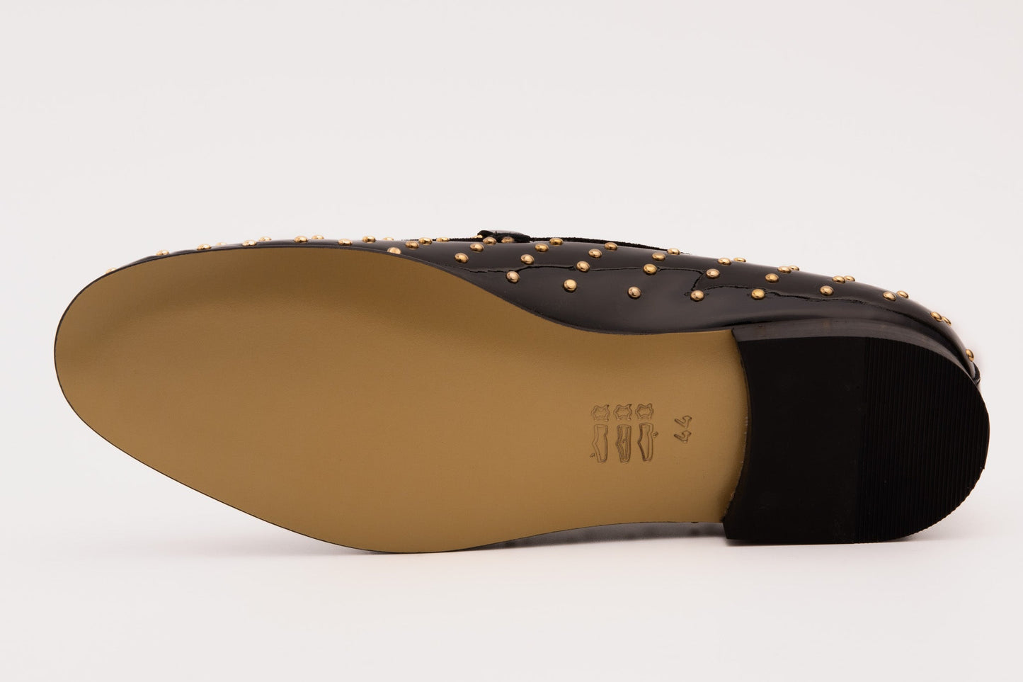 The Jupiter Shoe Black Spike Leather Bit Dress Loafer Limited Edition Men Shoe