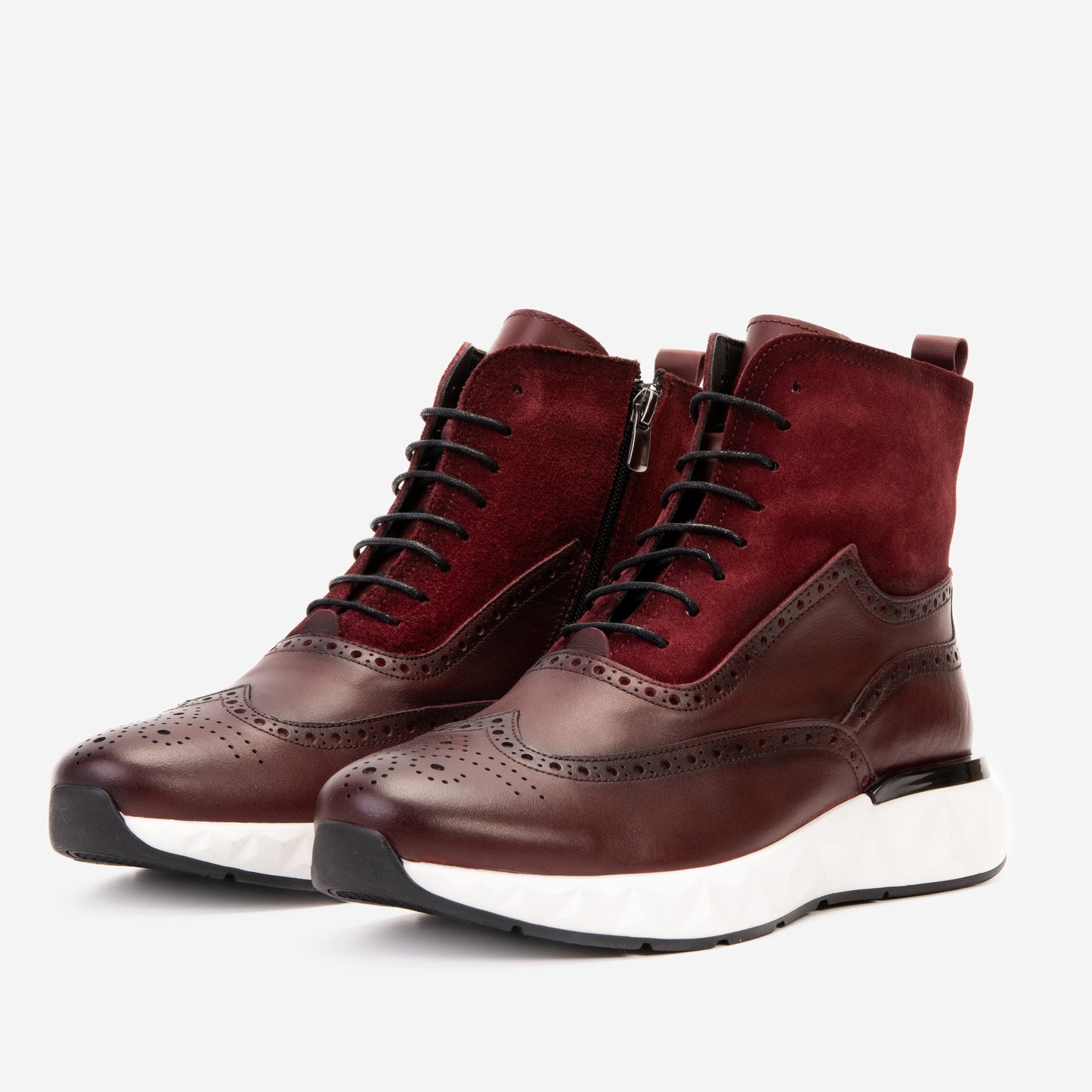 The Regent Burgundy Leather Wingtip
Brogue Men Casual Boot
