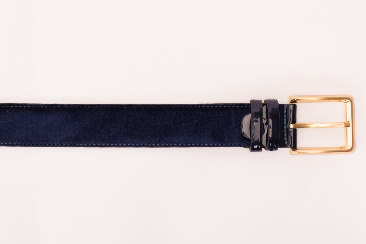 The Casaletti Navy Blue Leather Belt