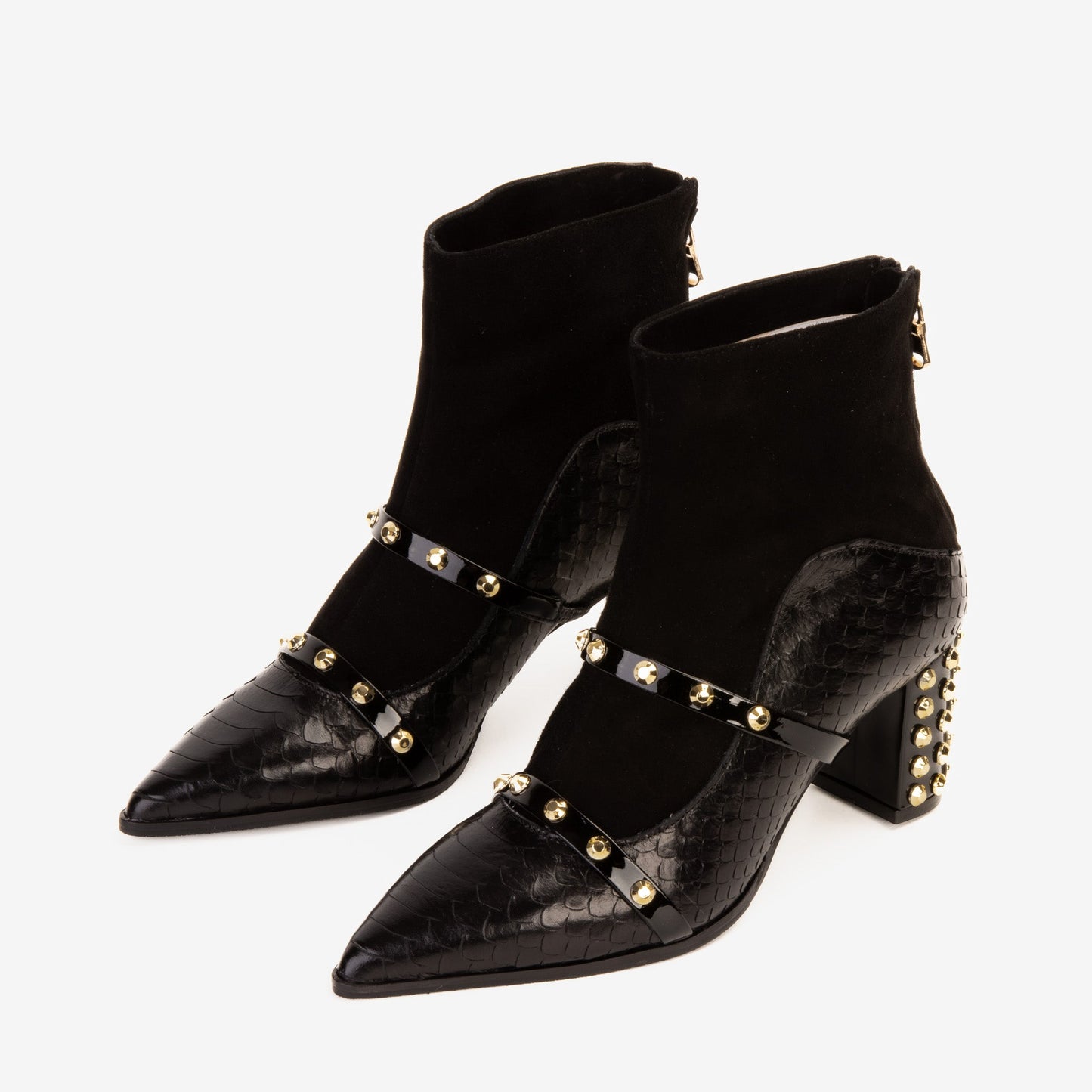 The Valentina Leather Block Heel Women Boot