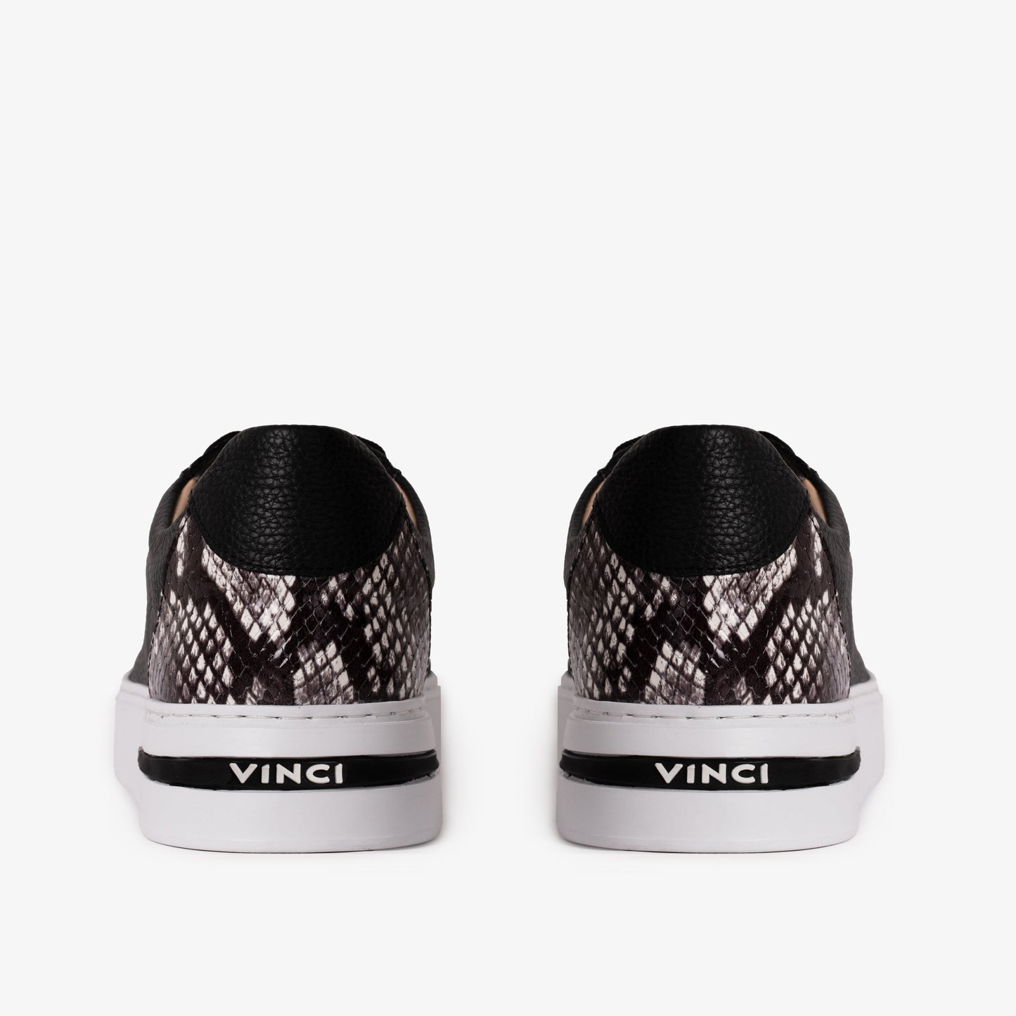 The Burano Black & White Leather Women Sneaker