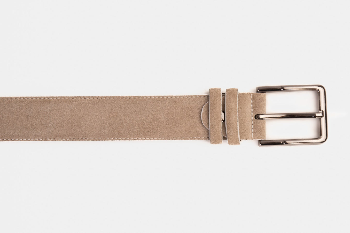 The Bari Beige Leather Belt