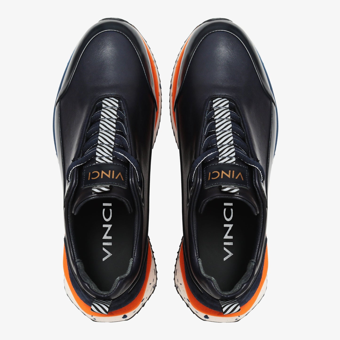 The Milford Navy Blue Leather Men Sneaker