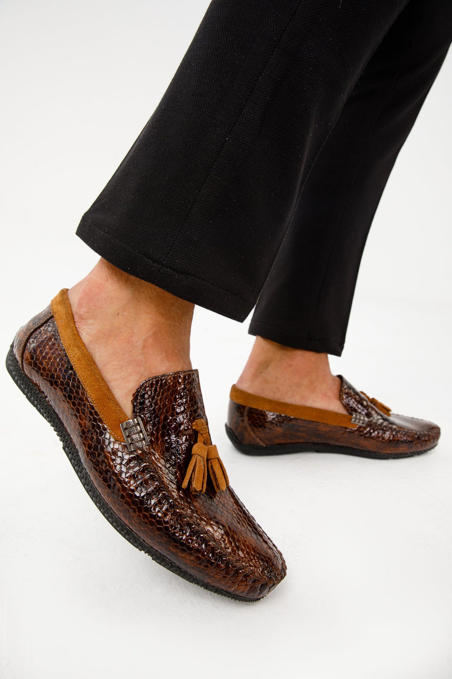 The Cordova Tan Patent Leather Tassel Loafer Men Shoe Final Sale!