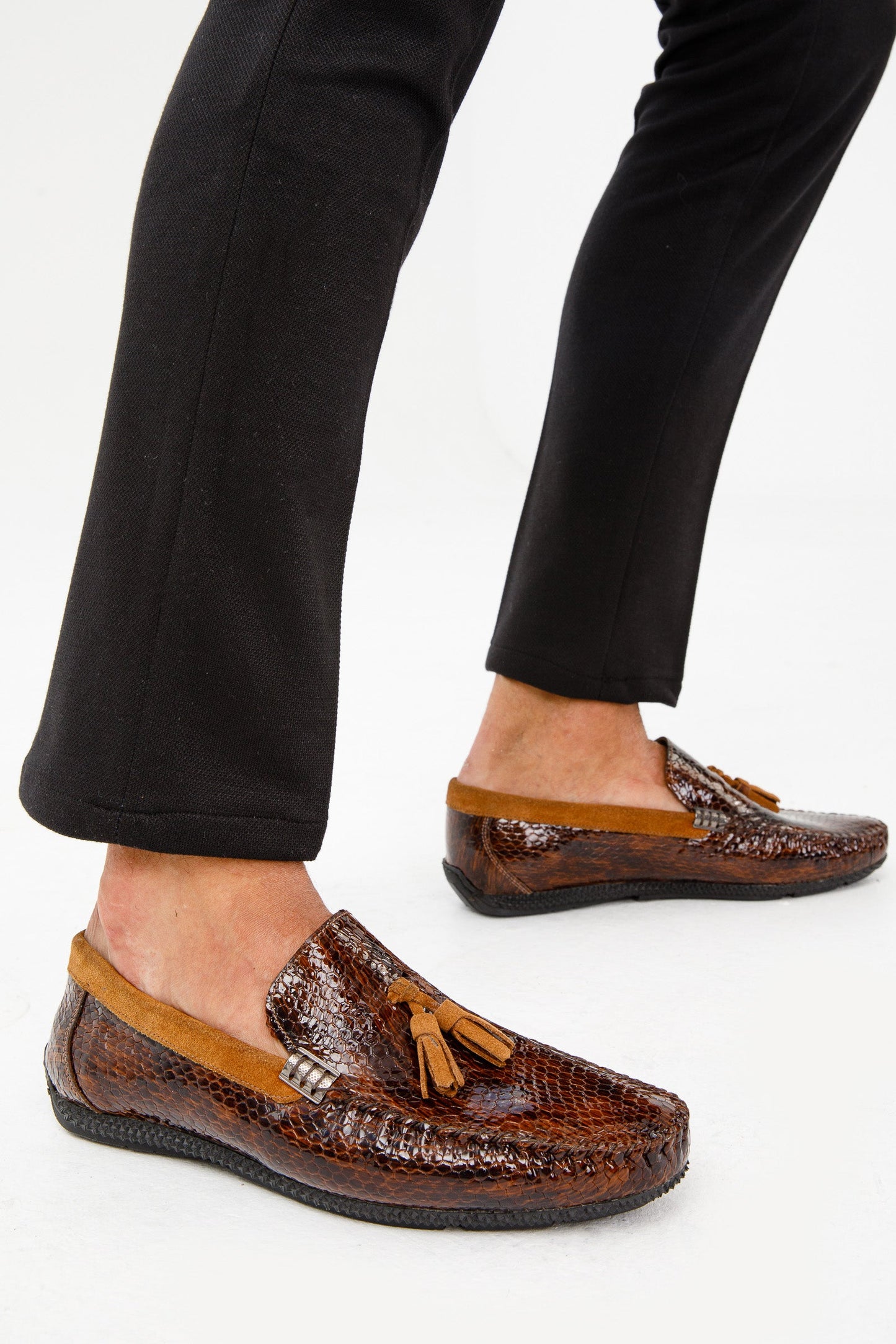 The Cordova Tan Patent Leather Tassel Loafer Men Shoe Final Sale!