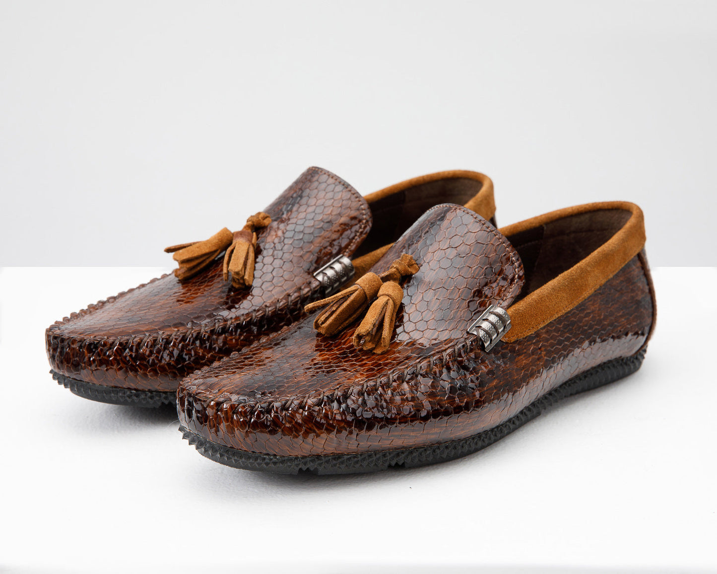 The Cordova Tan Patent Leather Tassel Loafer Men Shoe Final Sale!